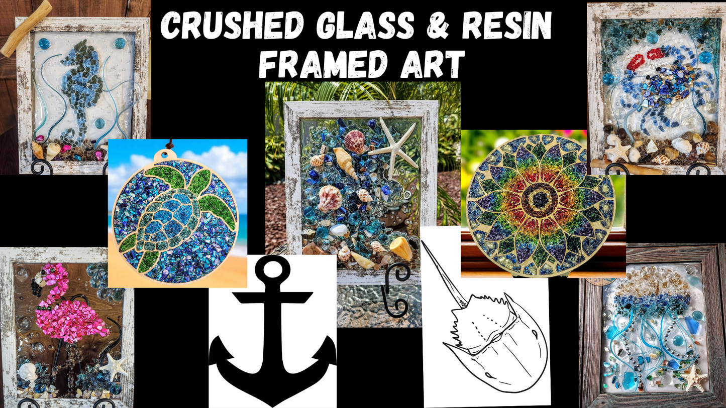 10/29/25 • 7:00-9:00 PM - Workshop - Shattered Glass & Resin Framed Art - 331 N. Union Ave., Havre de Grace, MD