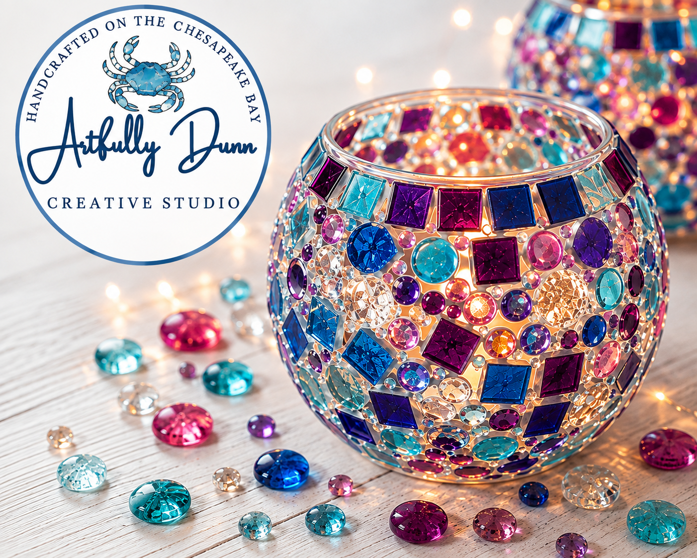 10/17/2026 - 5:00-7:00 PM • ✨🕯️ NEW Workshop! Resin Mosaic Lantern ✨