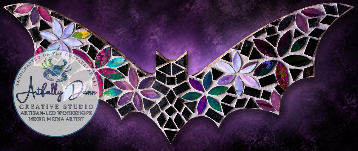 10/5/2026 - 7:00-9:00 • 🦇✨ MOSAIC BAT WORKSHOP ✨🦇
