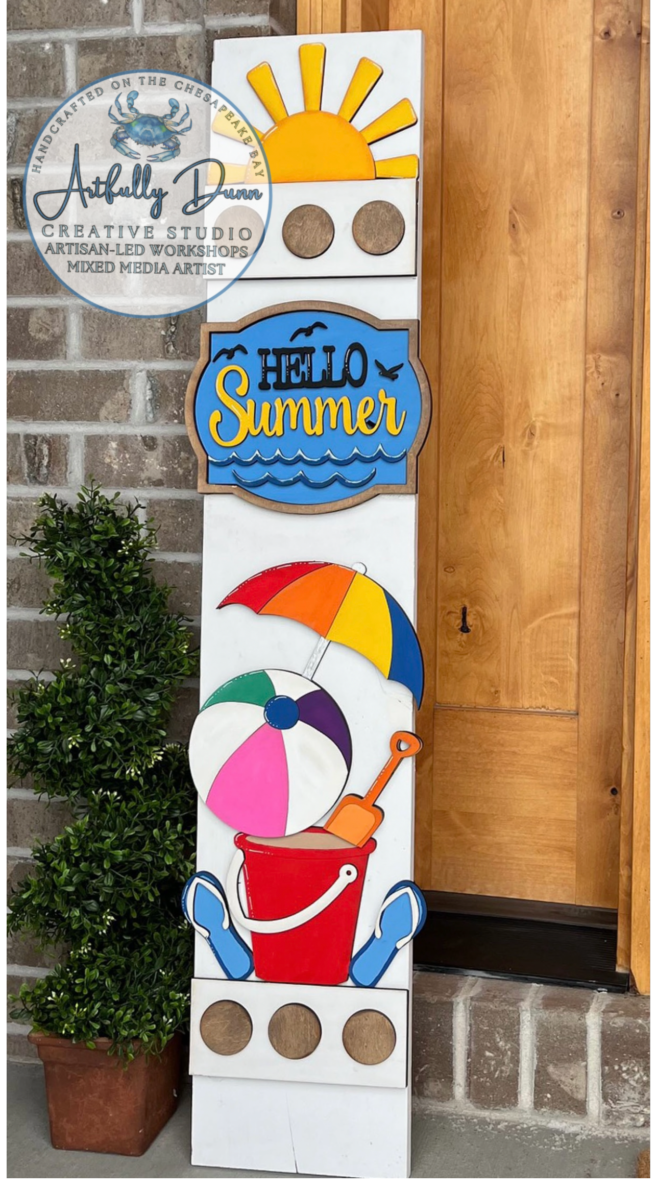 8/8/2026 4:00-6:30 PM • Layered Wood Paint Workshop - Interchangeable Porch Leaner ✨🏡