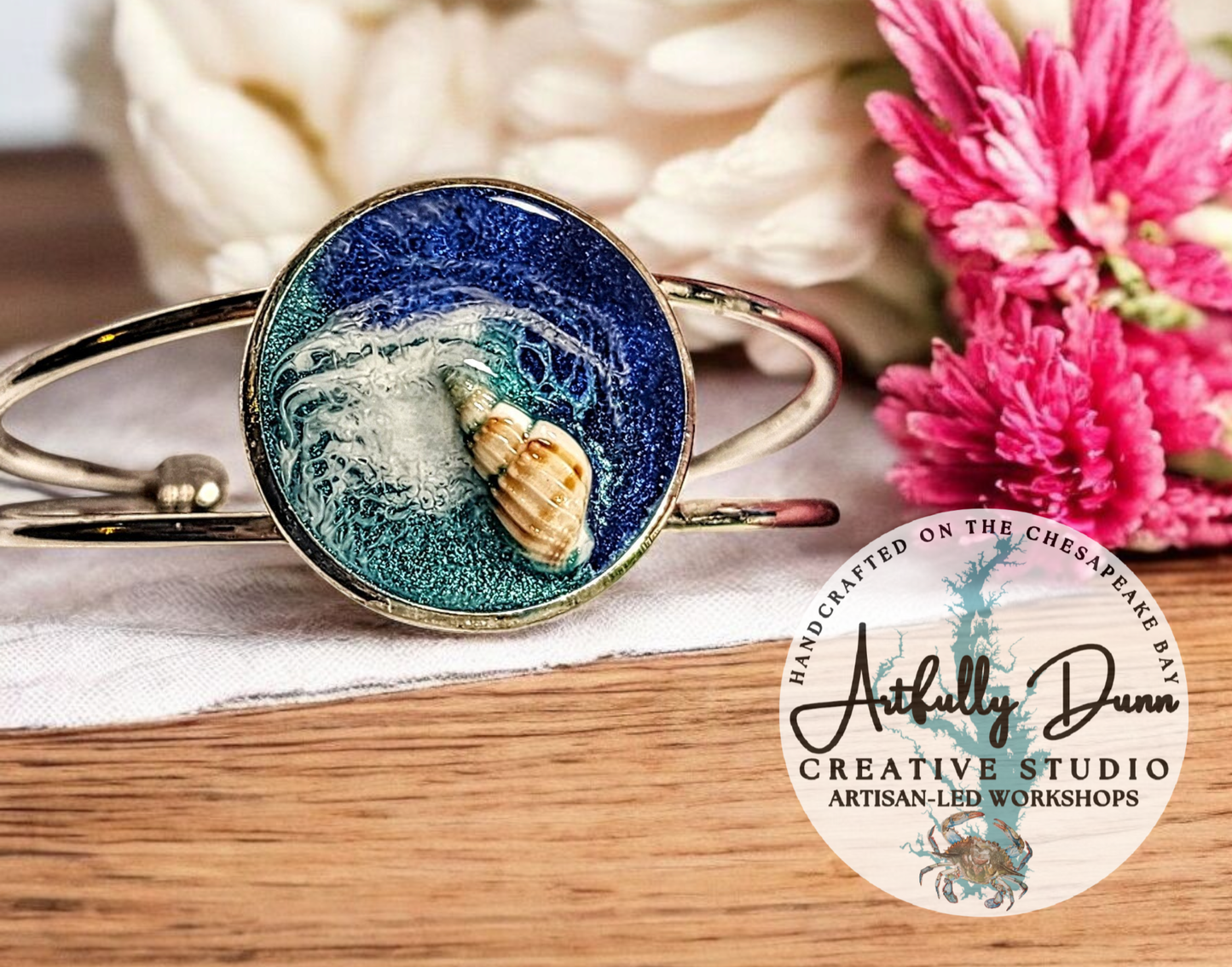 6/26/2026 • 7:00-9:00 PM — Make All 3 Pieces! Resin Jewelry Beachy Theme