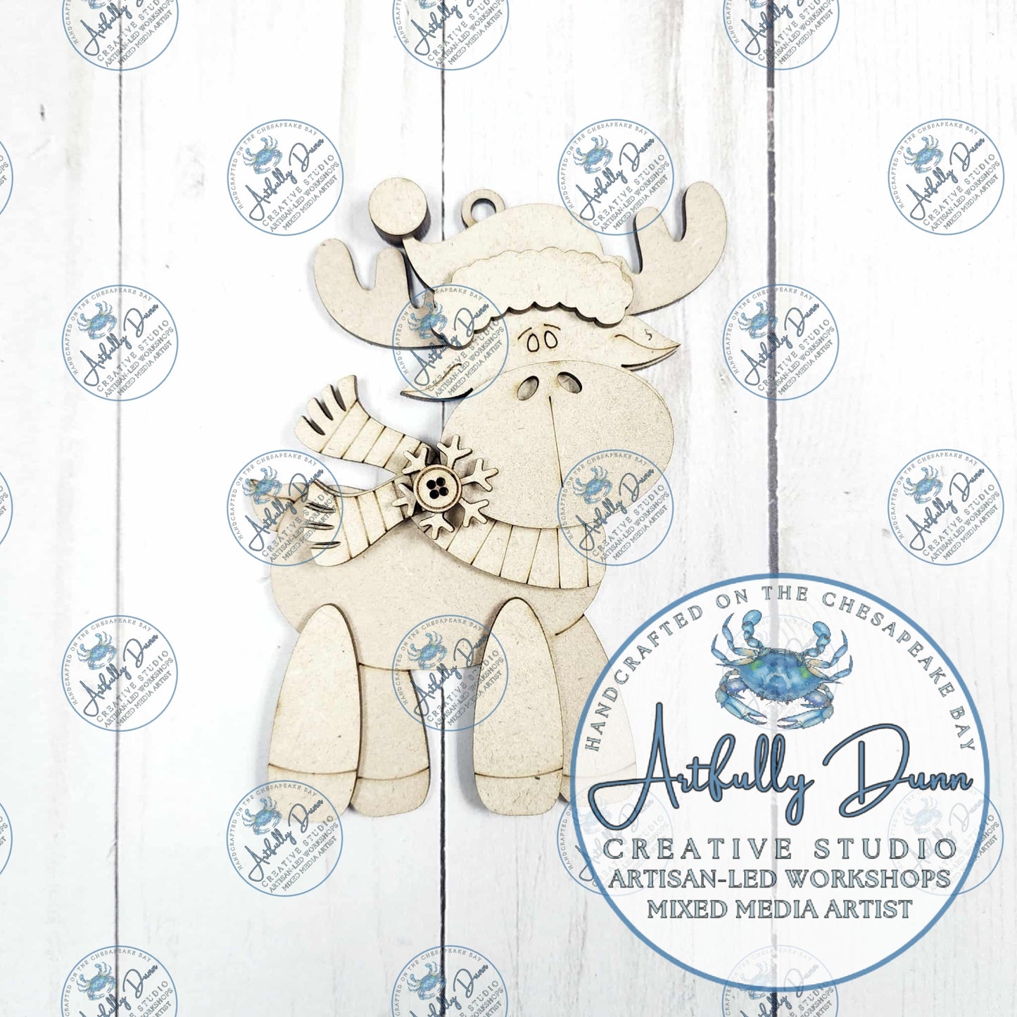 DIY Layered Wood Complete Paint Kit - Merry Moose Ornaments