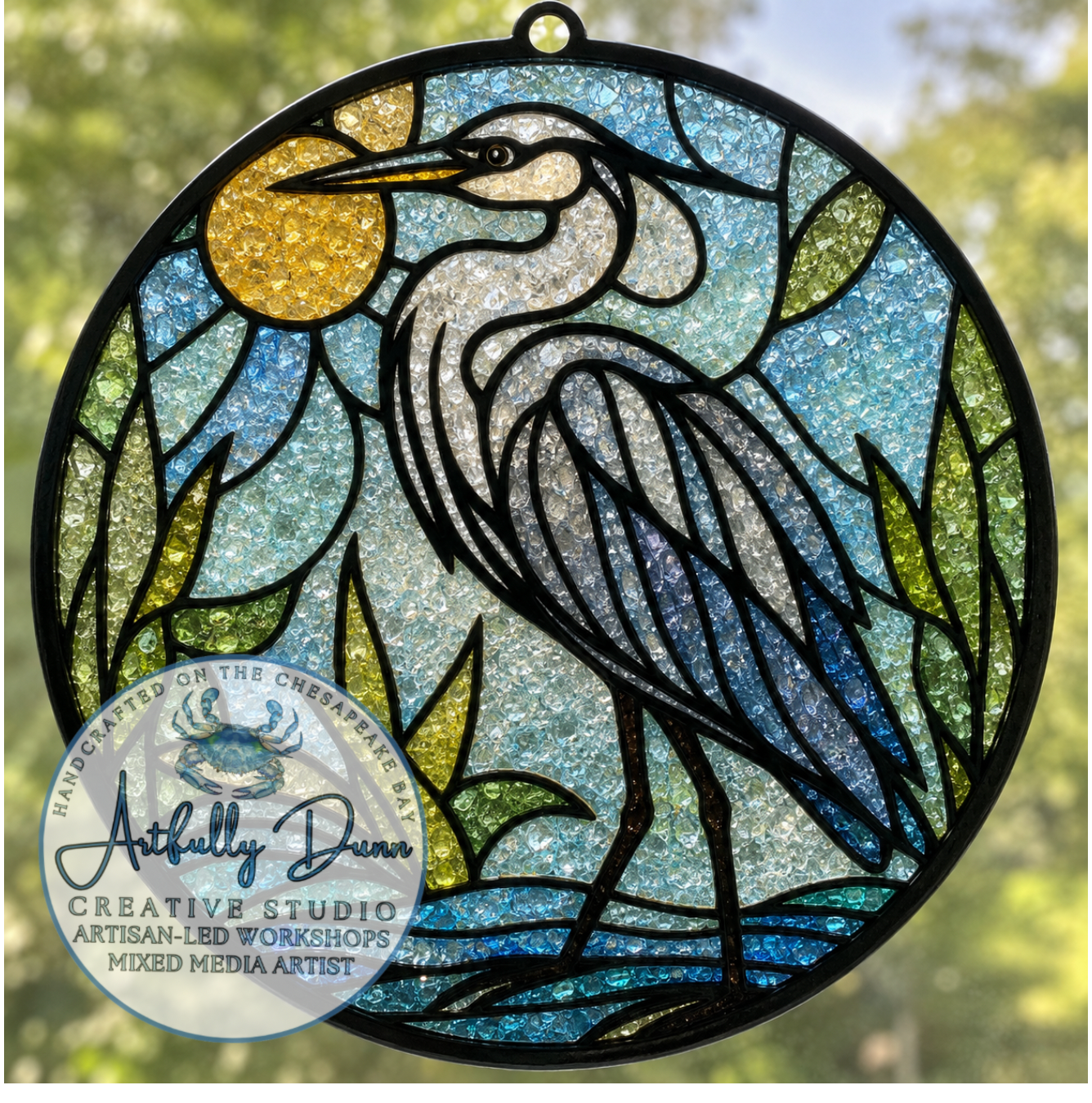 9/17/2026 • 7:00-9:00 PM — Faux Stained Glass Suncatcher (12in)