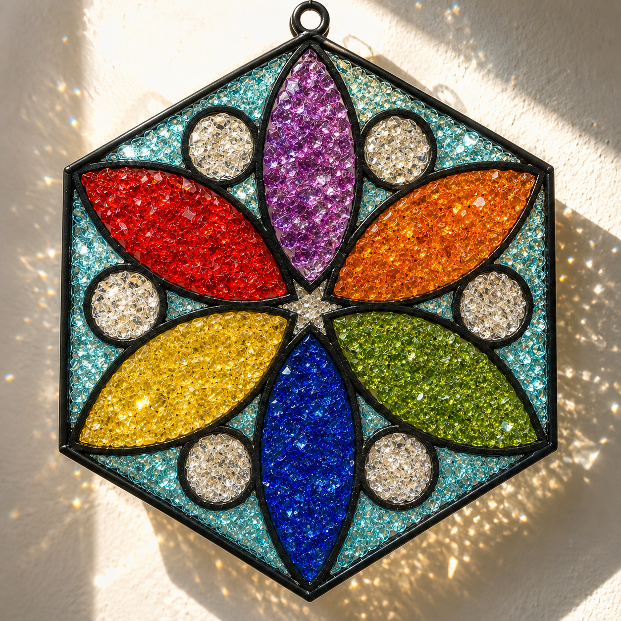 DIY Crushed Glass Faux Suncatcher Kit