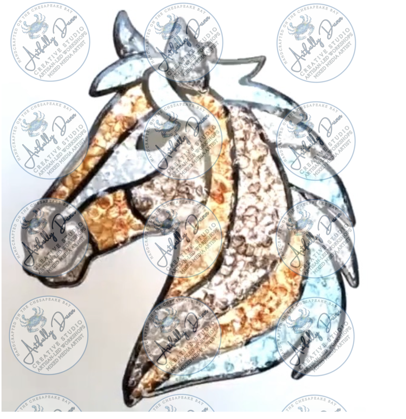 Friday - 7/17/26 - 7:00-9:00 PM • Workshop - Faux Stained Glass Resin Shattered Glass Suncatcher (12in) - 20 S. Main Steet, Port Deposit, MD 21904