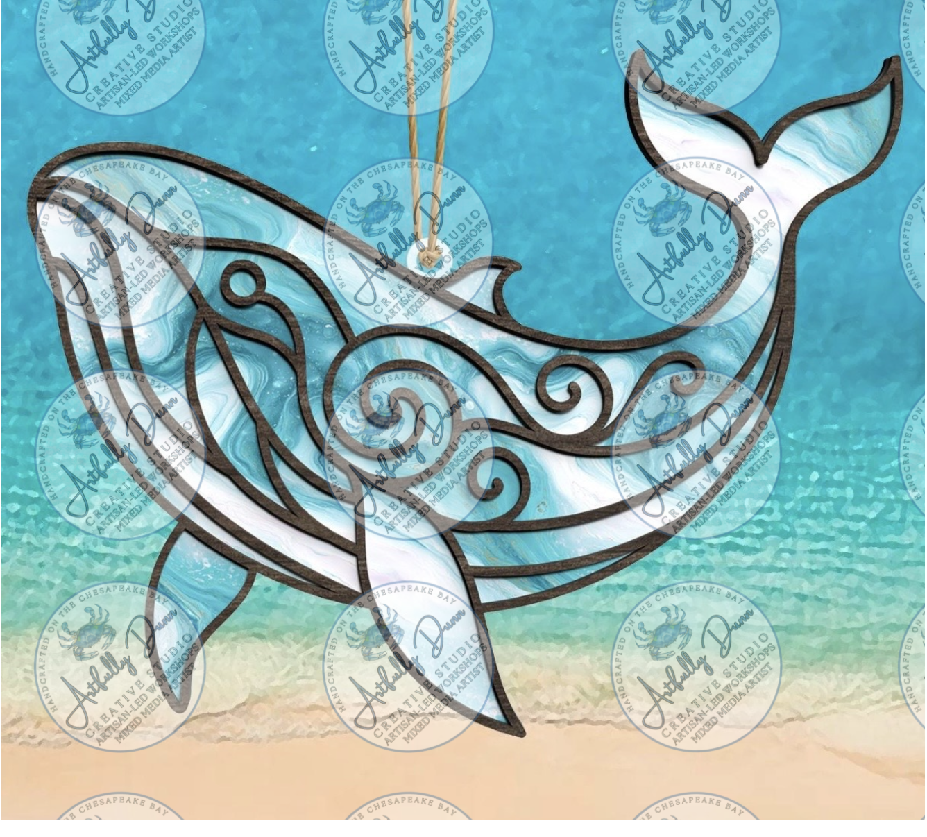 Friday - 7/17/26 - 7:00-9:00 PM • Workshop - Faux Stained Glass Resin Shattered Glass Suncatcher (12in) - 20 S. Main Steet, Port Deposit, MD 21904