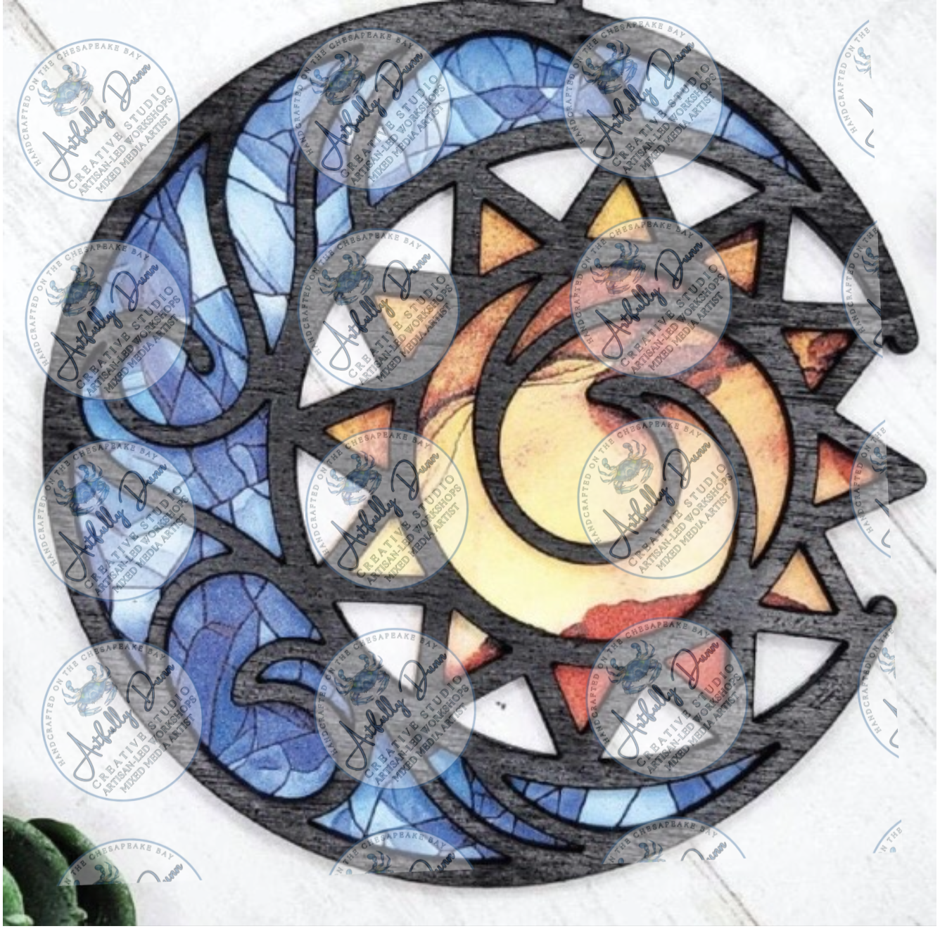 Friday - 7/17/26 - 7:00-9:00 PM • Workshop - Faux Stained Glass Resin Shattered Glass Suncatcher (12in) - 20 S. Main Steet, Port Deposit, MD 21904