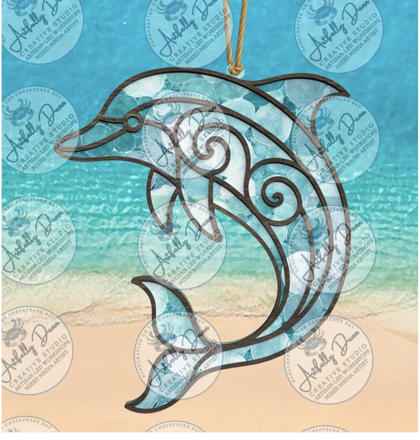 Friday - 7/17/26 - 7:00-9:00 PM • Workshop - Faux Stained Glass Resin Shattered Glass Suncatcher (12in) - 20 S. Main Steet, Port Deposit, MD 21904