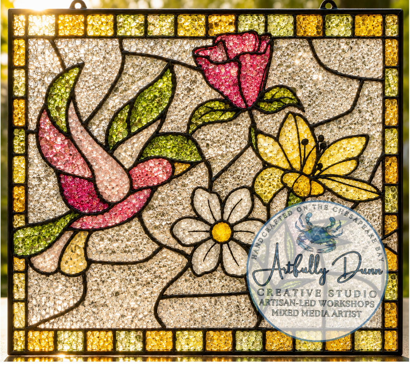 9/17/2026 • 7:00-9:00 PM — Faux Stained Glass Suncatcher (12in)