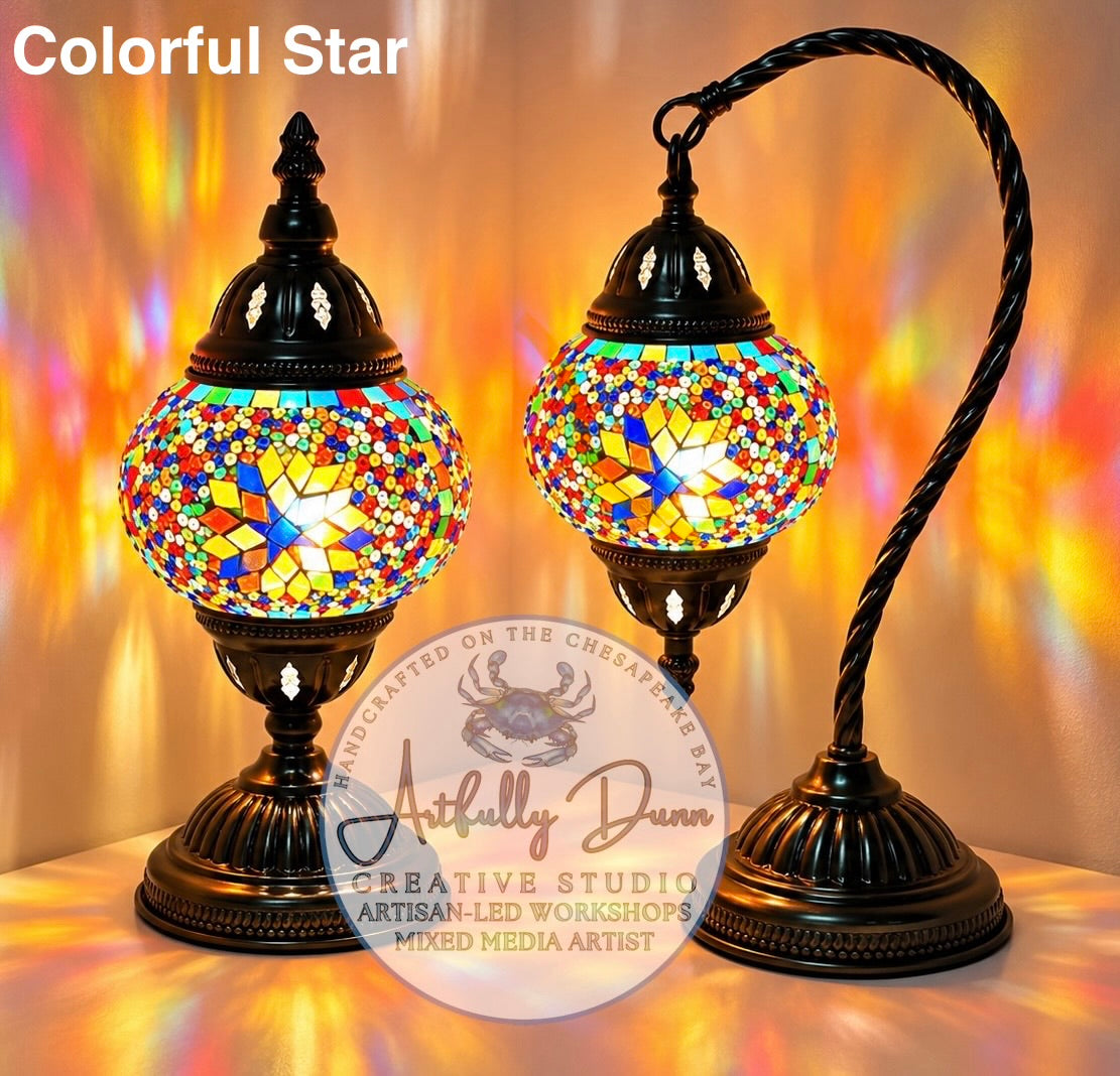 1/9/2027 - 10:30 AM - 1:30 PM • 🌟💡 NEW WORKSHOP Create Your Own! 💡🌟 Mosaic Turkish Lamp Workshop