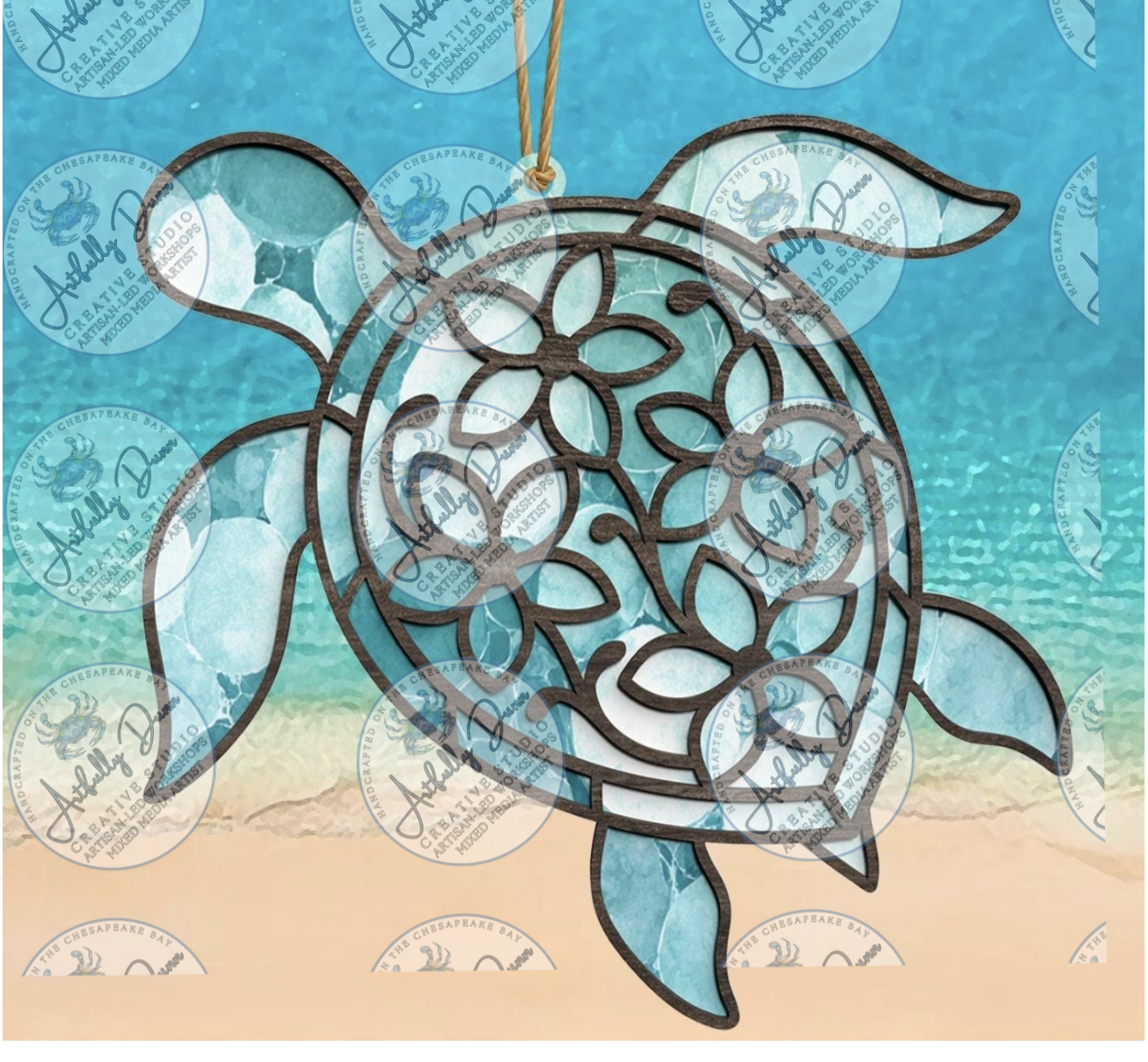 Friday - 7/17/26 - 7:00-9:00 PM • Workshop - Faux Stained Glass Resin Shattered Glass Suncatcher (12in) - 20 S. Main Steet, Port Deposit, MD 21904