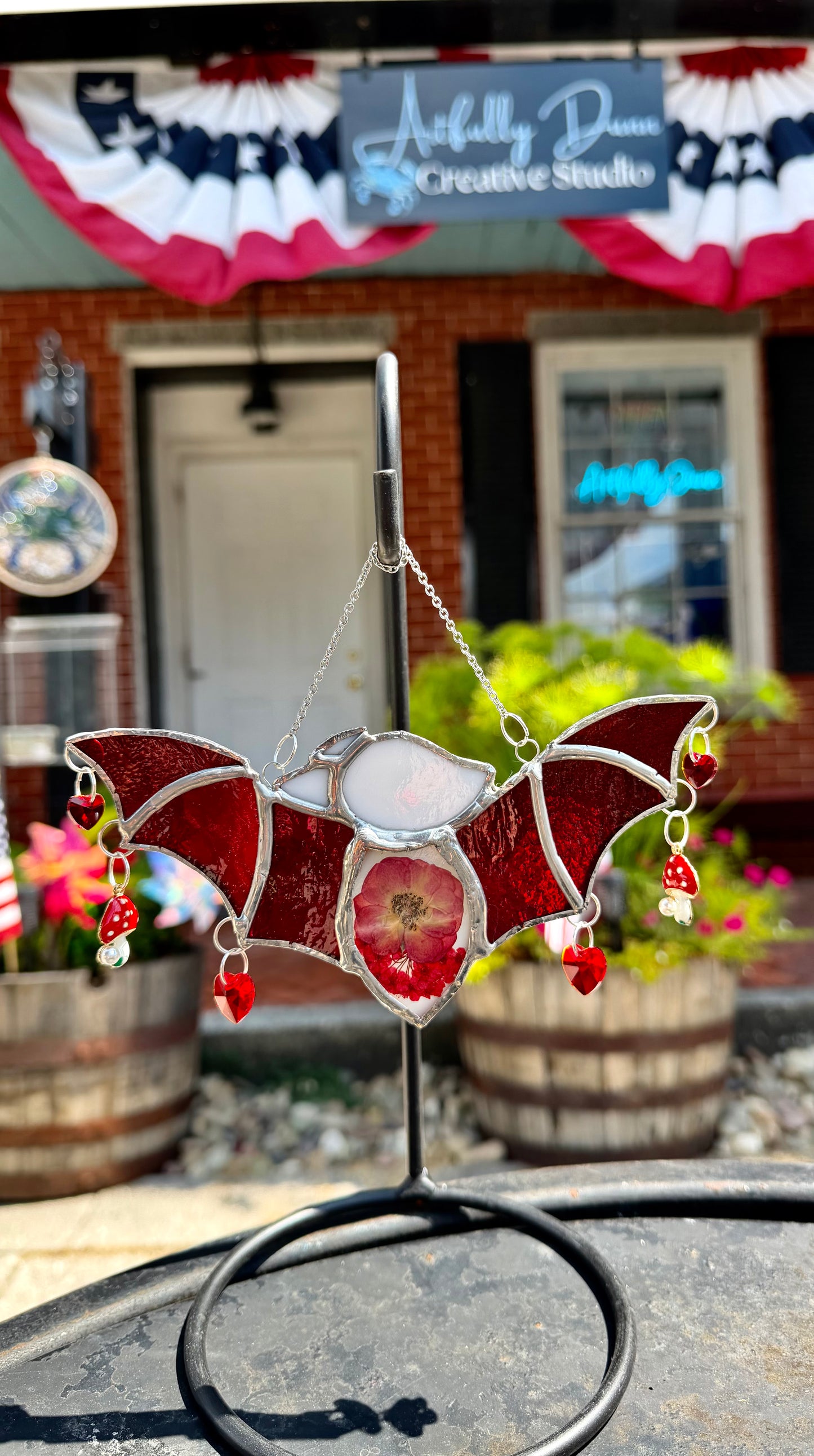 10/17/2026 12:00-2:00 PM • 🦇🍂✨ Spooky Stained Glass Workshop • Bat, Black Cat + ONE MORE SURPRISE DESIGN!✨🍂🦇