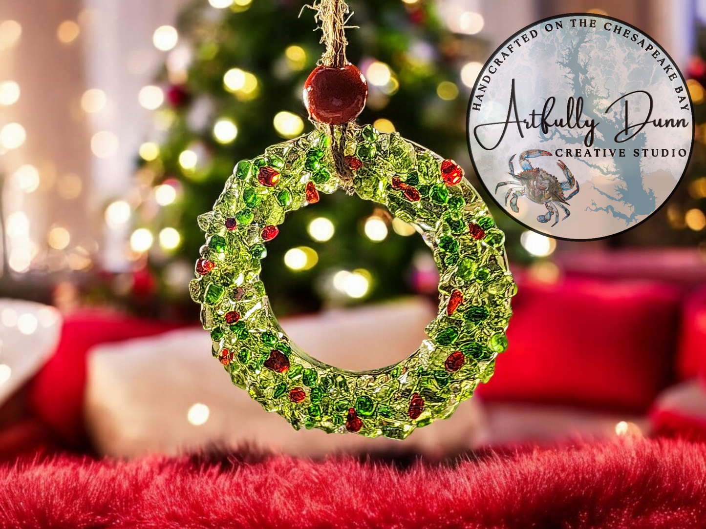 12/6/2026 - 1:00-3:00 PM • 🎄✨ RESIN ORNAMENT WORKSHOP ✨🎄