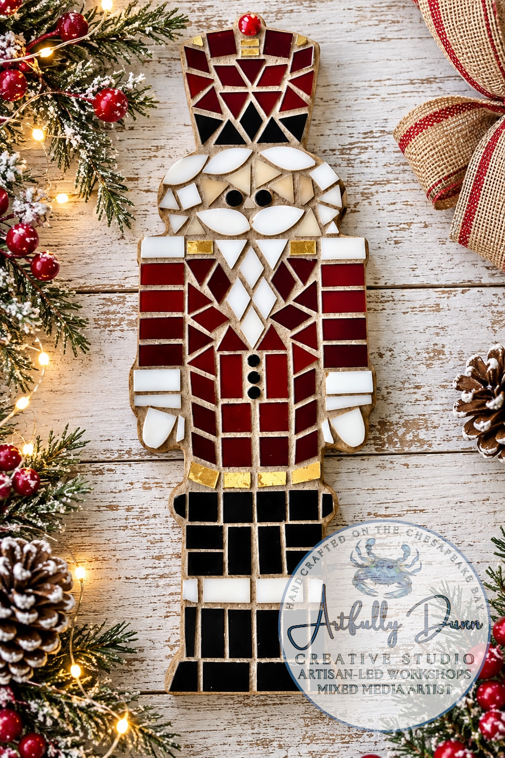 11/10/2026 - 7:00-9:00 PM • 🎄✨ MOSAIC NUTCRACKER WORKSHOP ✨🎄