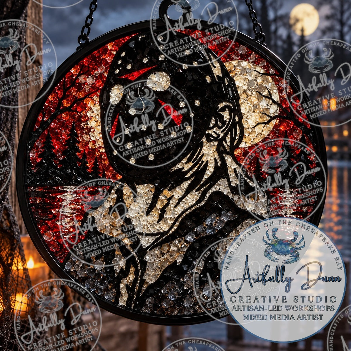 10/23/26 • 7:00-9:00 PM - Spooky Faux Stained Glass Large Suncatcher
