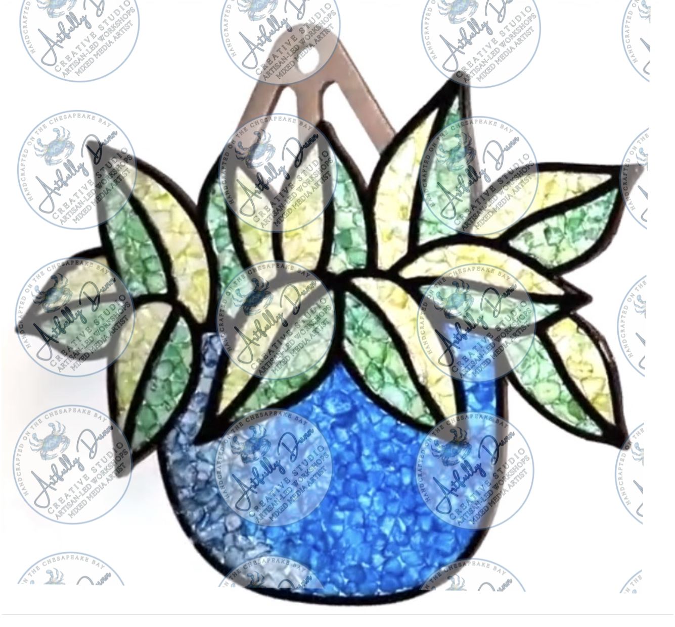 Friday - 7/17/26 - 7:00-9:00 PM • Workshop - Faux Stained Glass Resin Shattered Glass Suncatcher (12in) - 20 S. Main Steet, Port Deposit, MD 21904