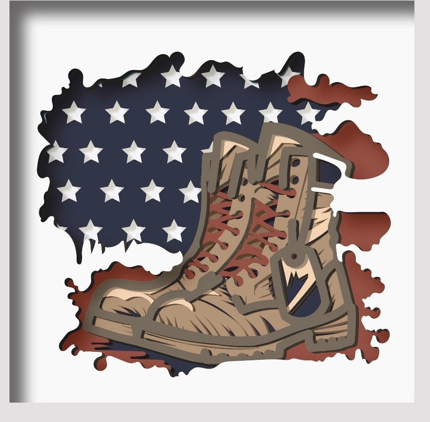 Wednesday - 5/20/2026 - 7:00 - 9:00 PM 🎨🇺🇸 Patriotic Shadow Box Paint Layered Wood Workshop – Celebrate America’s 250th! 🇺🇸🎨 - 20 S. Main St., Port Deposit, MD 29104