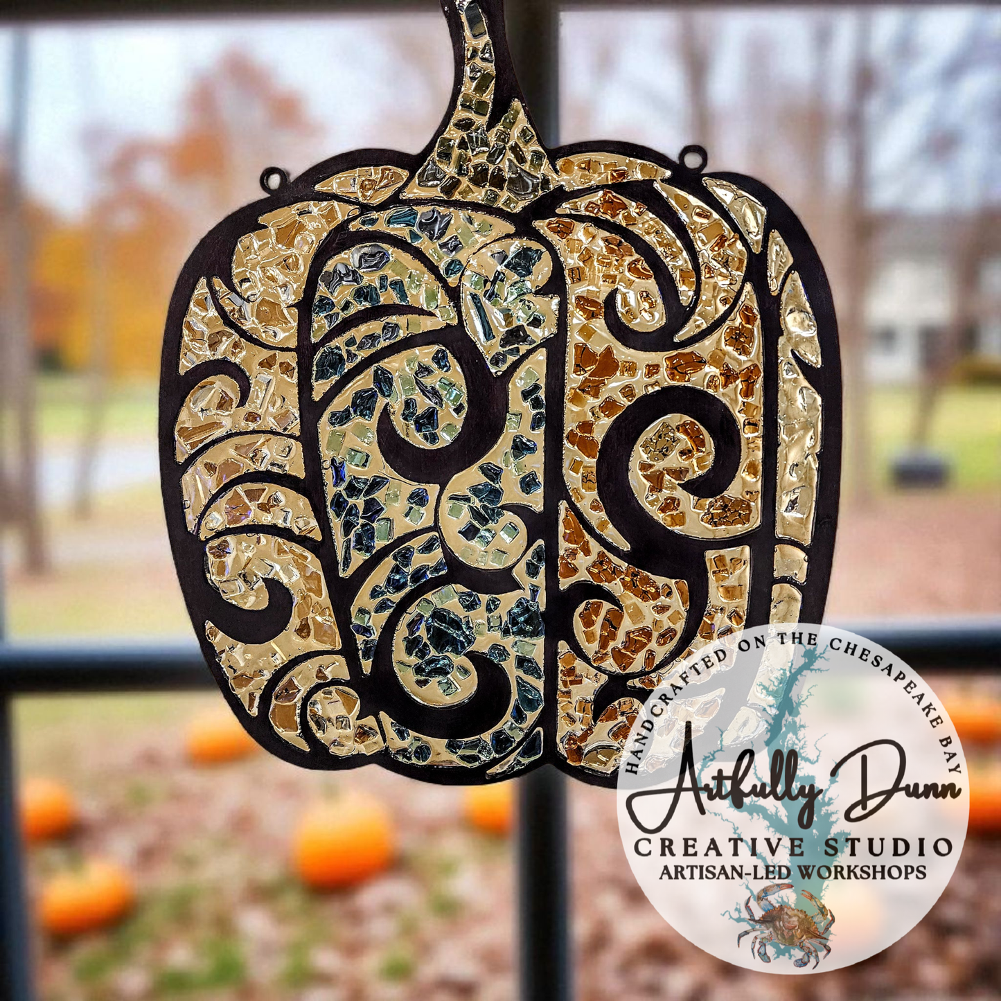 10/25/26 • 3:00-5:00 PM - Spooky Faux Stained Glass Large Suncatcher