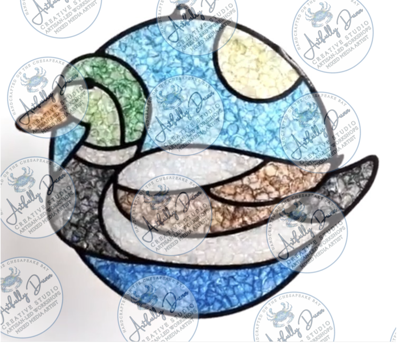 Friday - 7/17/26 - 7:00-9:00 PM • Workshop - Faux Stained Glass Resin Shattered Glass Suncatcher (12in) - 20 S. Main Steet, Port Deposit, MD 21904