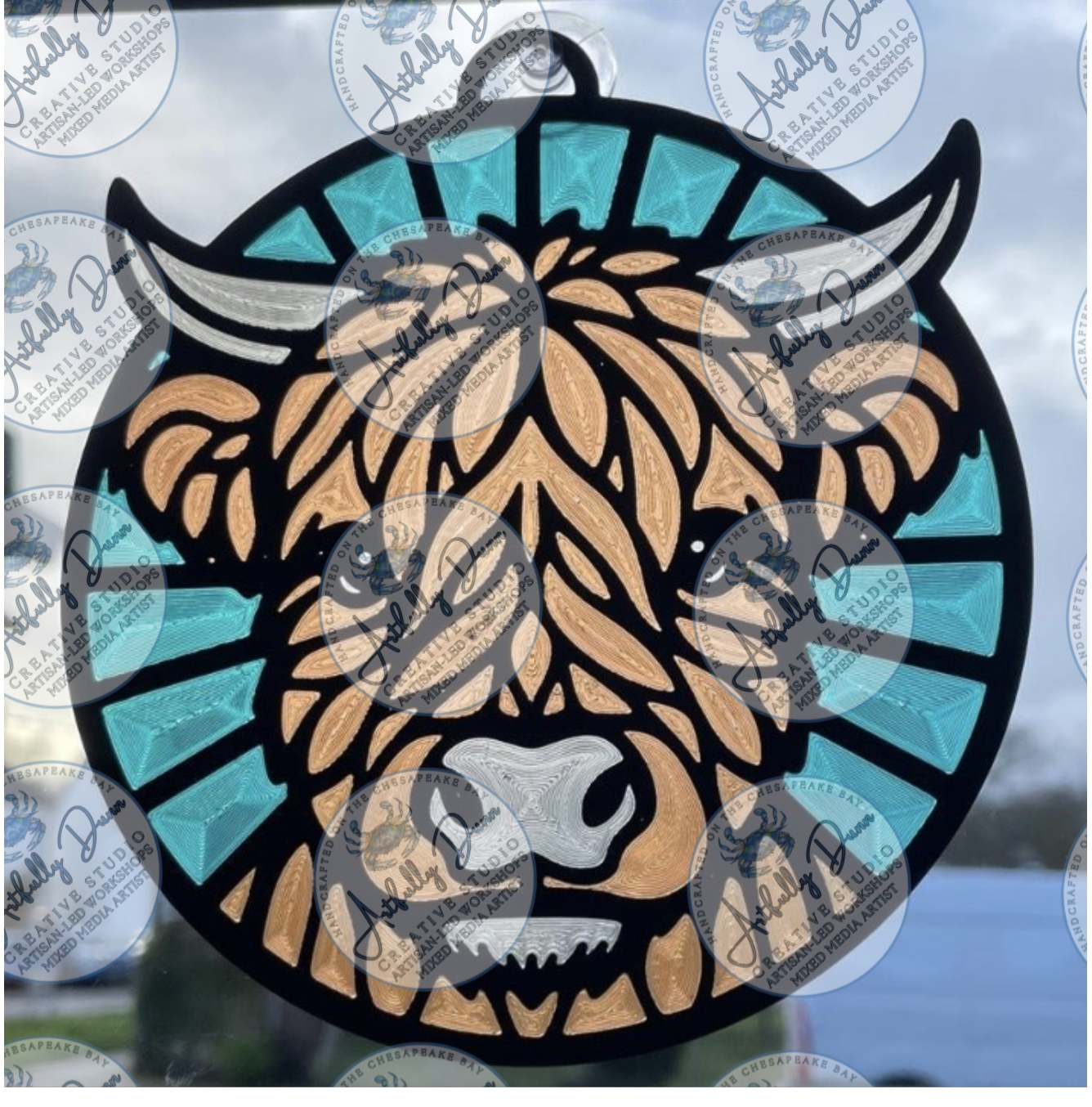 Friday - 7/17/26 - 7:00-9:00 PM • Workshop - Faux Stained Glass Resin Shattered Glass Suncatcher (12in) - 20 S. Main Steet, Port Deposit, MD 21904