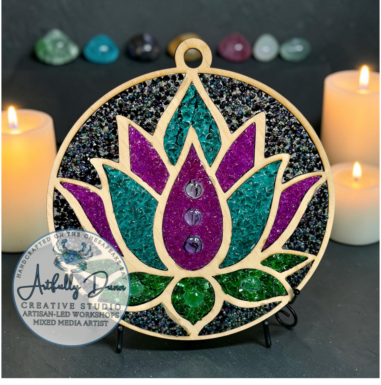 9/17/2026 • 7:00-9:00 PM — Faux Stained Glass Suncatcher (12in)