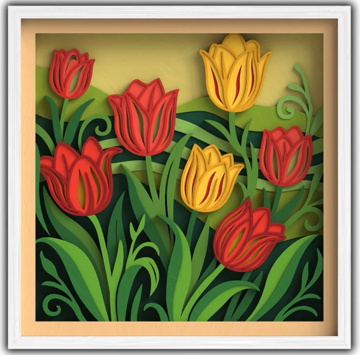 Wednesday - 5/6/26 - 7:00-9:00PM - Layered Wood Shadow Box Spring Theme Paint Workshop - 20 S. Main St., Port Deposit, MD 21904