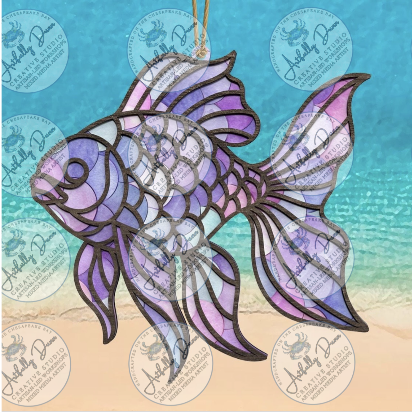 Friday - 7/17/26 - 7:00-9:00 PM • Workshop - Faux Stained Glass Resin Shattered Glass Suncatcher (12in) - 20 S. Main Steet, Port Deposit, MD 21904