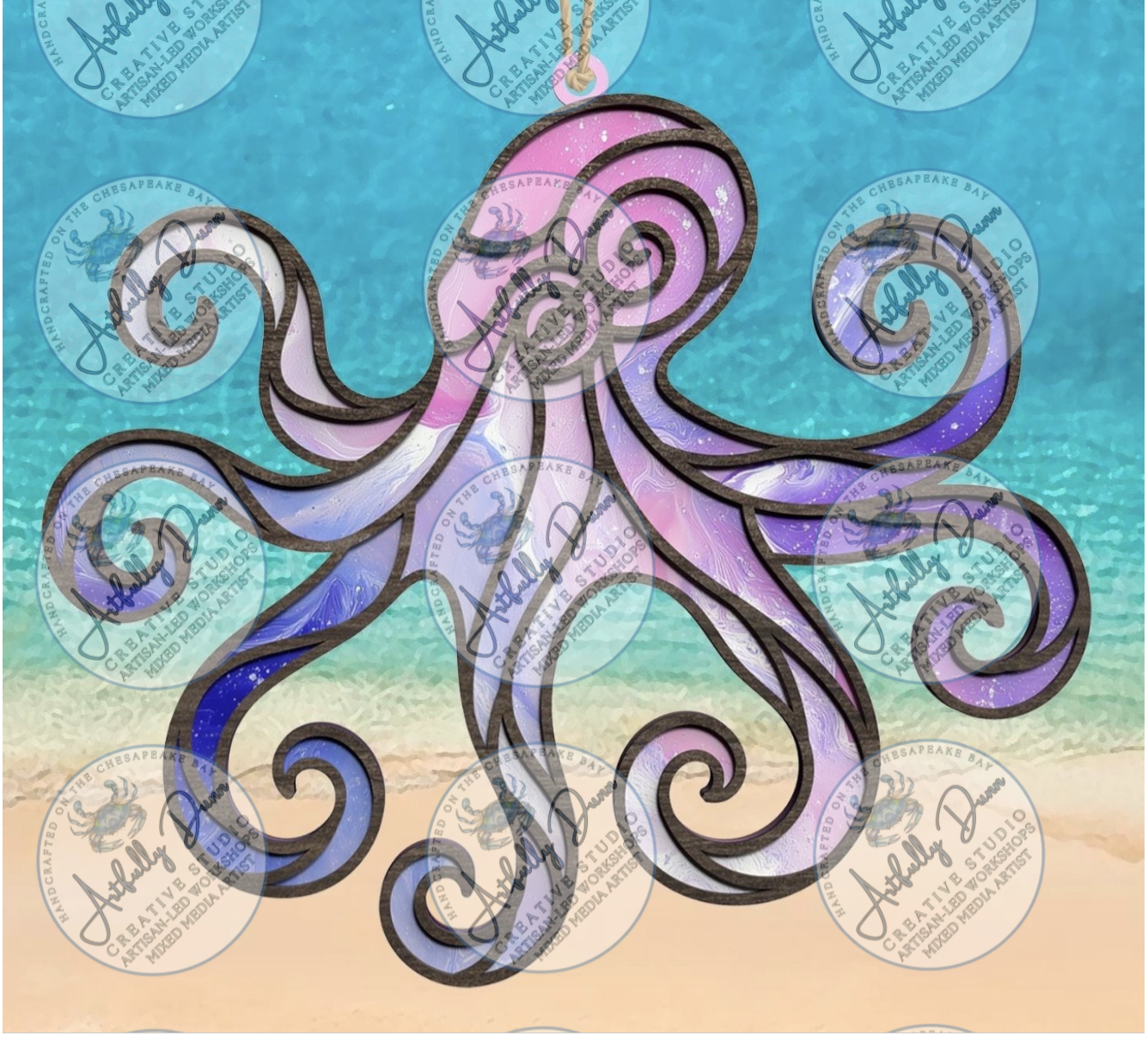 Friday - 7/17/26 - 7:00-9:00 PM • Workshop - Faux Stained Glass Resin Shattered Glass Suncatcher (12in) - 20 S. Main Steet, Port Deposit, MD 21904