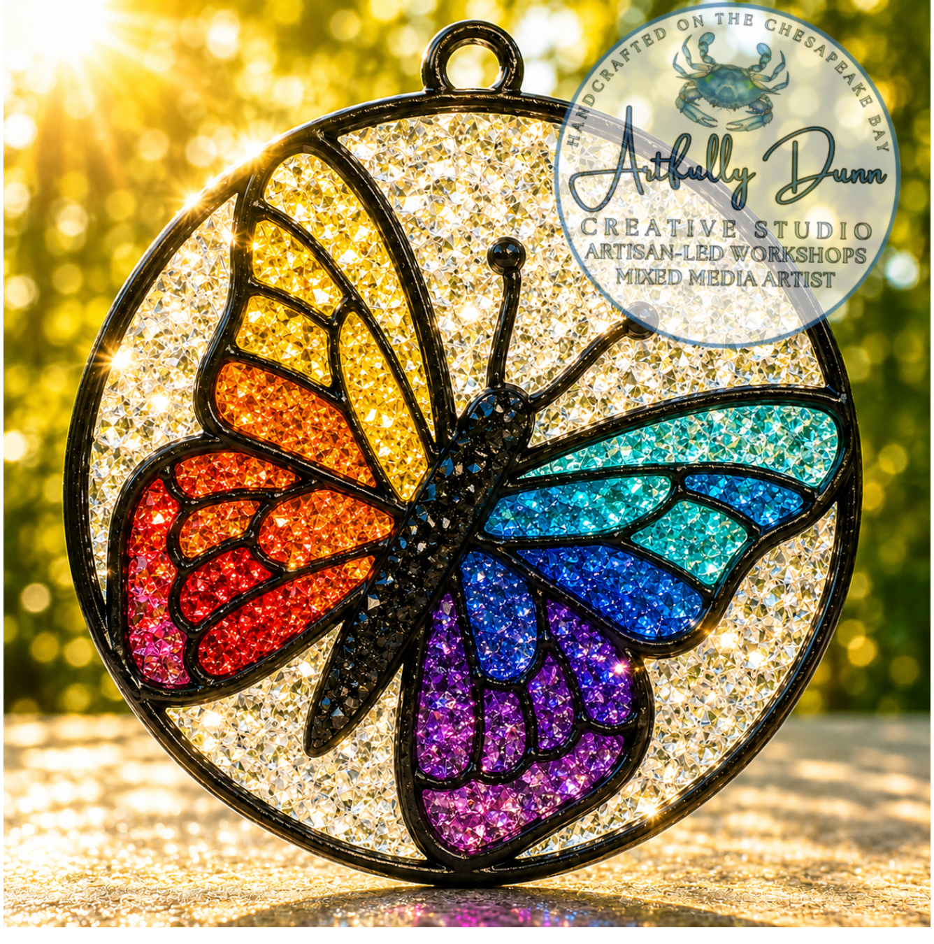 9/17/2026 • 7:00-9:00 PM — Faux Stained Glass Suncatcher (12in)