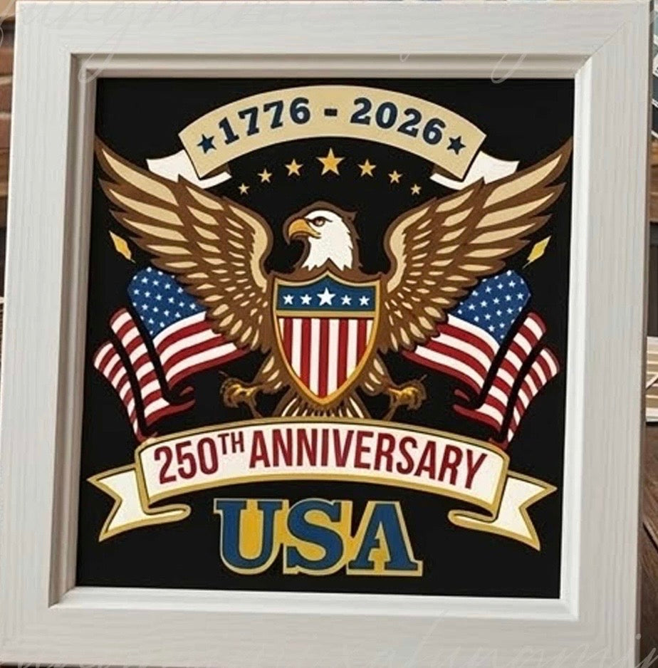 Wednesday - 5/20/2026 - 7:00 - 9:00 PM 🎨🇺🇸 Patriotic Shadow Box Paint Layered Wood Workshop – Celebrate America’s 250th! 🇺🇸🎨 - 20 S. Main St., Port Deposit, MD 29104