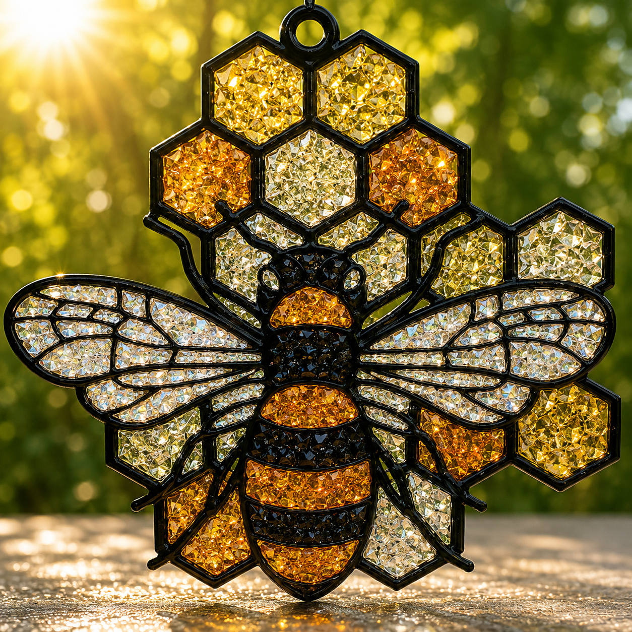DIY Crushed Glass Faux Suncatcher Kit