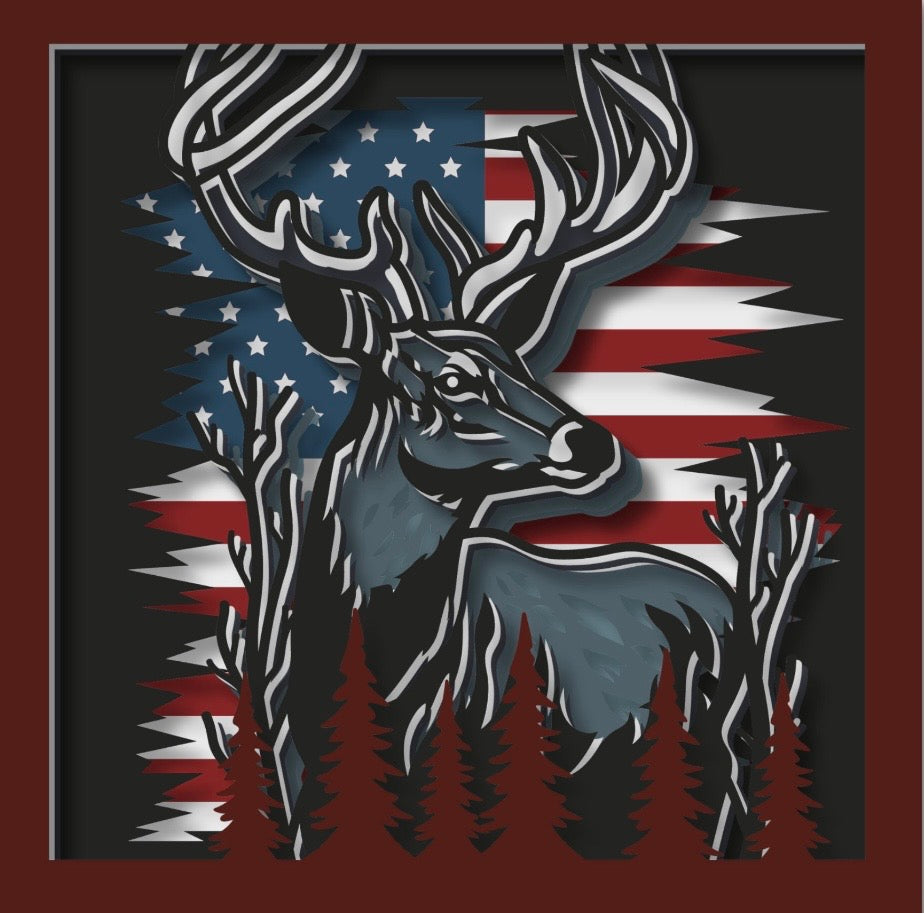 Wednesday - 5/20/2026 - 7:00 - 9:00 PM 🎨🇺🇸 Patriotic Shadow Box Paint Layered Wood Workshop – Celebrate America’s 250th! 🇺🇸🎨 - 20 S. Main St., Port Deposit, MD 29104