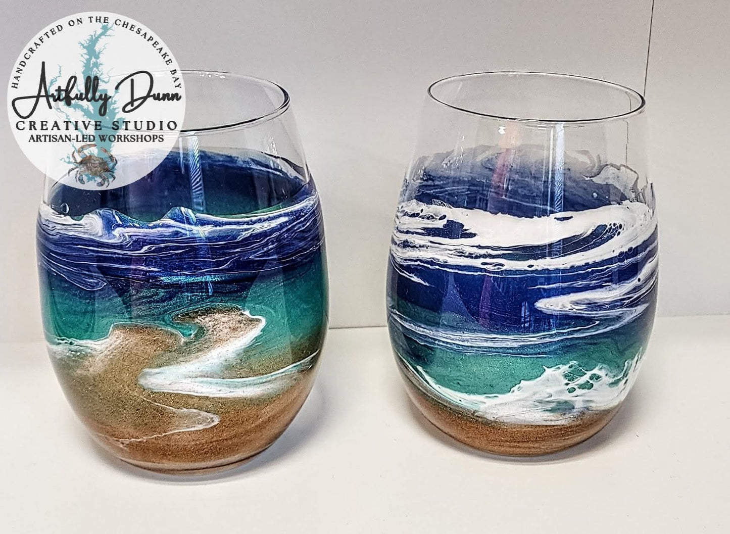 3/8/26 - 1 PM - 3 PM • Workshop - Resin Mica Swirl - Glassware You Choose - 20 S. Main Steet, Port Deposit, MD 21904