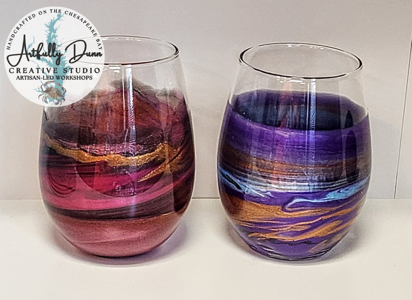 3/8/26 - 1 PM - 3 PM • Workshop - Resin Mica Swirl - Glassware You Choose - 20 S. Main Steet, Port Deposit, MD 21904