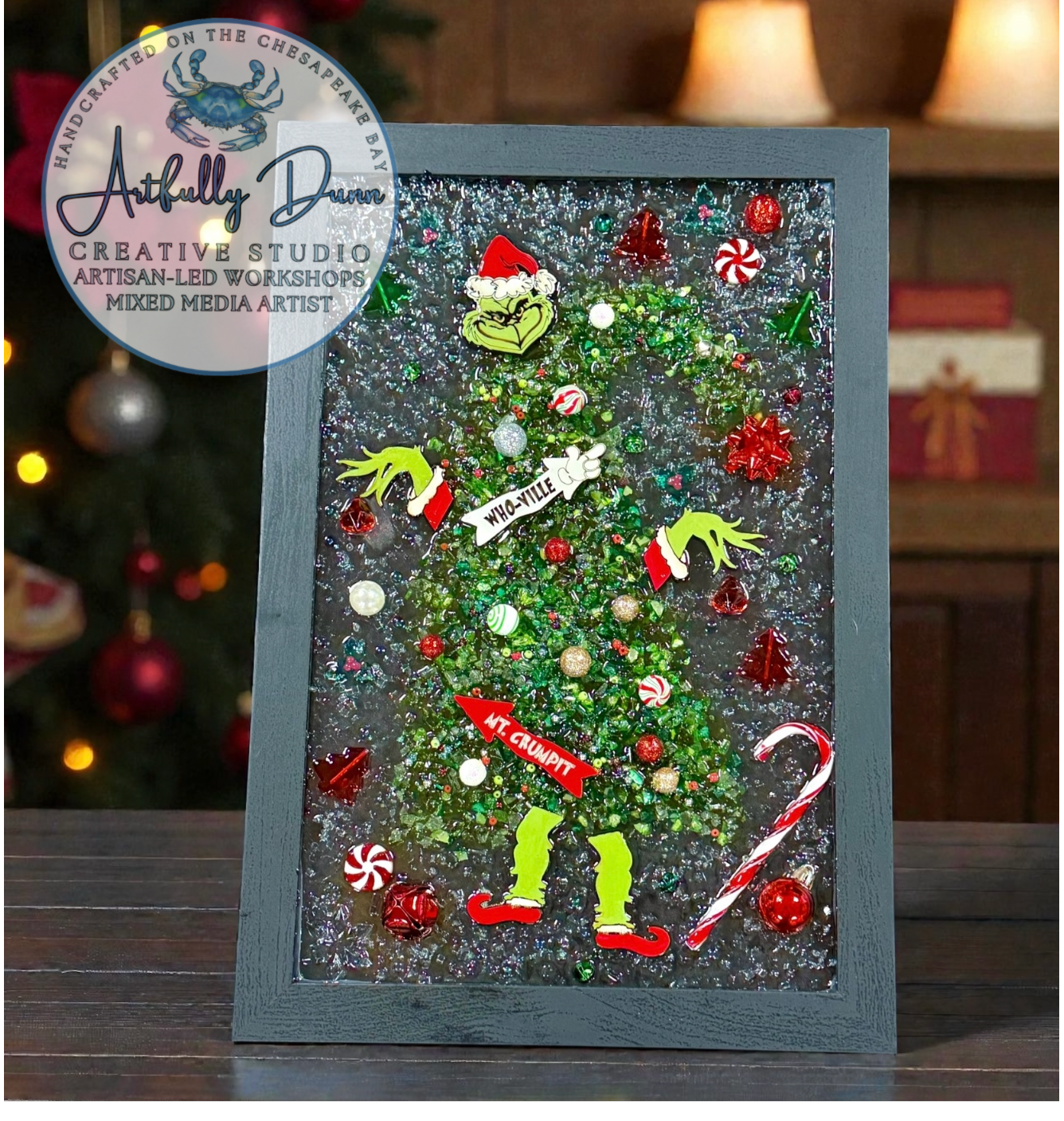 11/21/2026 - 12:00-2:30PM • 💚🎄✨ Artfully Dunn Exclusive - YOU’RE A MEAN ONE – ART & MOVIE NIGHT! Creative Experience✨🎄💚