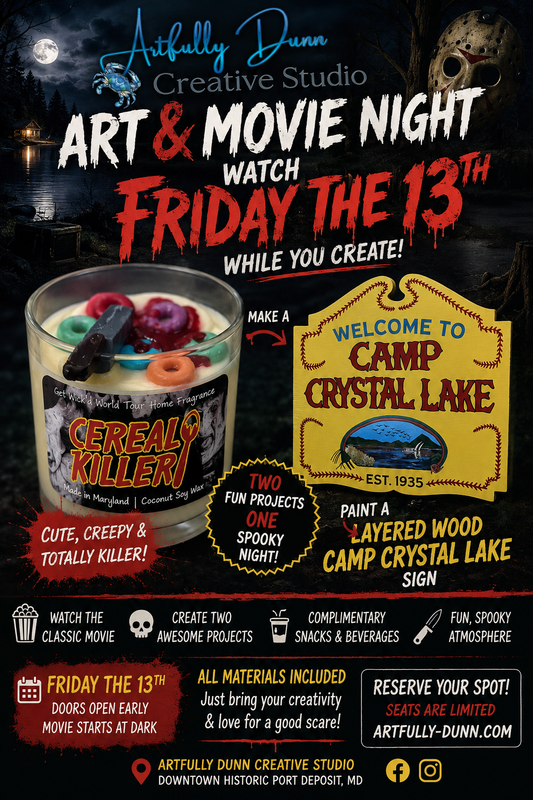9/30/2026 - 7:00-9:30 PM - Movie & Art Night: Friday the 13th Frights