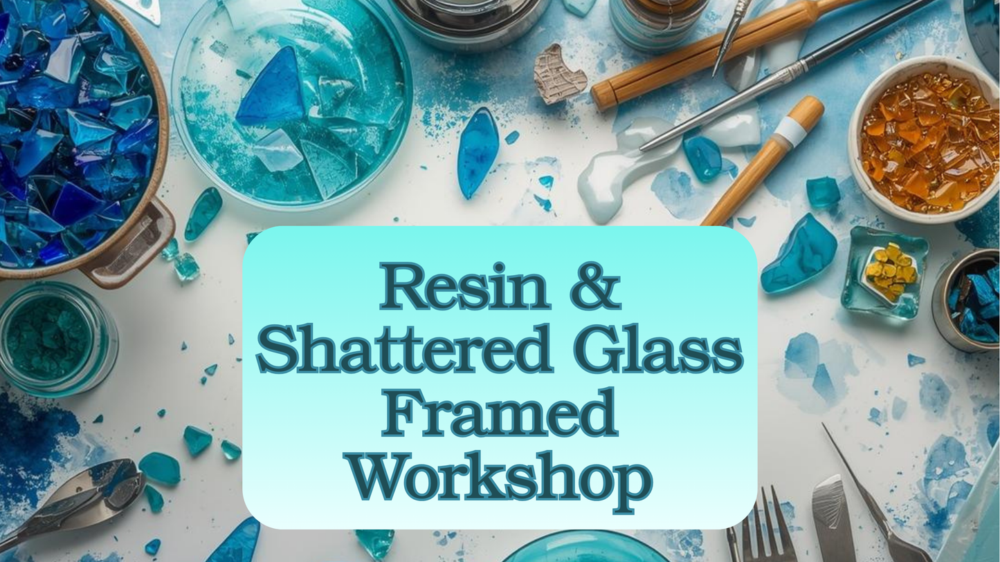 3/6/26 • 7:00-9:00 PM - Artisan-Led Workshop - Shattered Glass & Resin Framed Art - 20 S. Main Street, Port Deposit, MD 21904