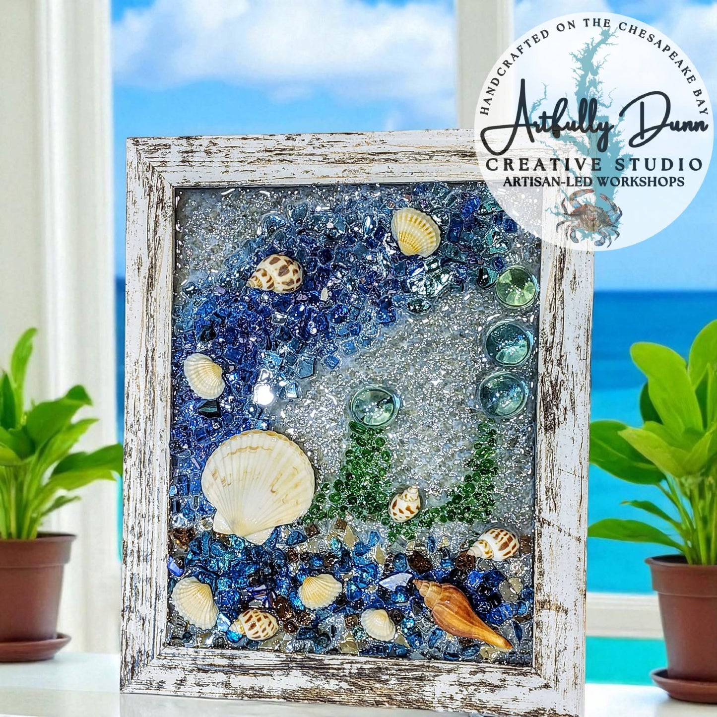 3/6/26 • 7:00-9:00 PM - Artisan-Led Workshop - Shattered Glass & Resin Framed Art - 20 S. Main Street, Port Deposit, MD 21904