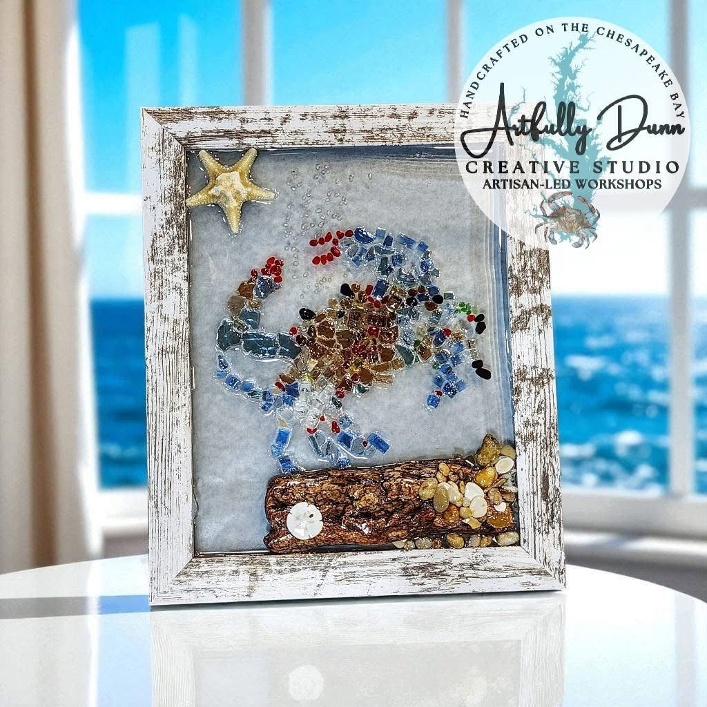 3/6/26 • 7:00-9:00 PM - Artisan-Led Workshop - Shattered Glass & Resin Framed Art - 20 S. Main Street, Port Deposit, MD 21904