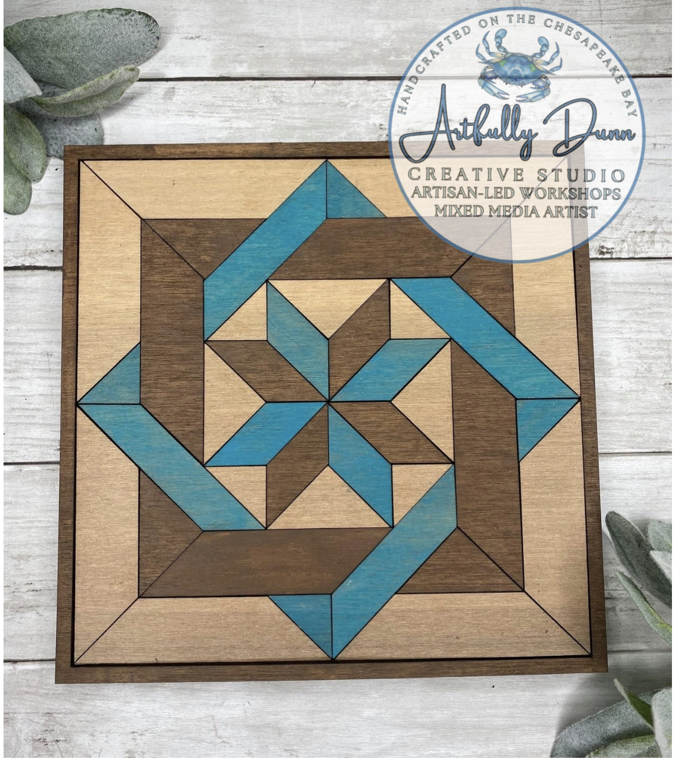 3/18/26 • 7:00-9:00 PM - Artisan-Led - Layered Wood Quilt Pattern Paint Workshop - 20 S. Main Street, Port Deposit, MD 21904