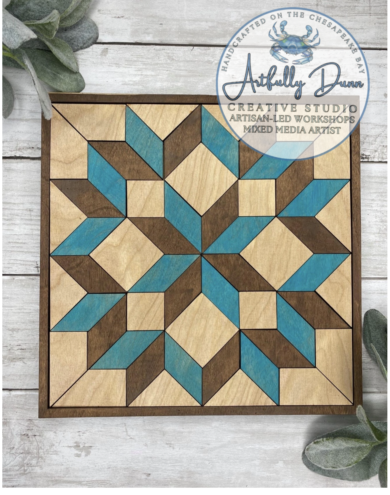 3/18/26 • 7:00-9:00 PM - Artisan-Led - Layered Wood Quilt Pattern Paint Workshop - 20 S. Main Street, Port Deposit, MD 21904