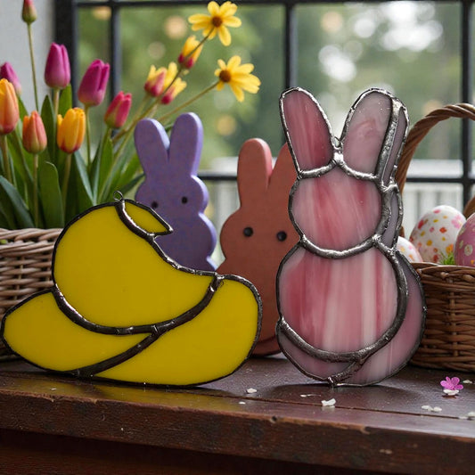 3/7/26 - 1:00-3:00PM - Stained Glass Workshop - Peep & Bunny - Artfully Dunn Creative Studio - 20 S. Main St., Port Deposit, MD 21904