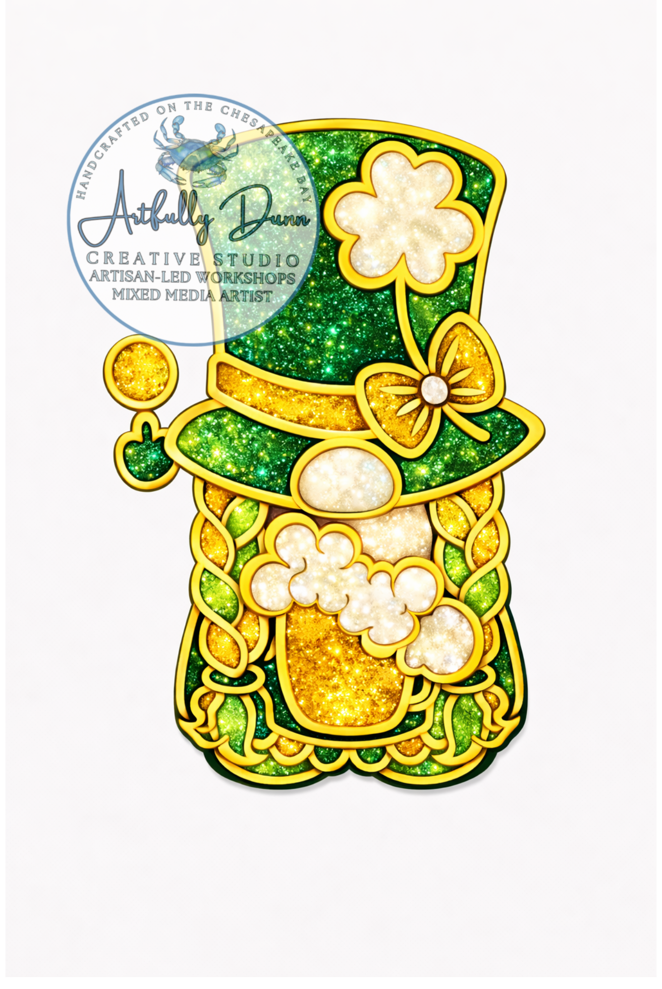 3/11/26 - 6:30 PM - 8:30 PM • Workshop - Faux Stained Glass Resin Mica Swirl Suncatcher (12in) - St Patrick’s Day Inspired - 20 S. Main Steet, Port Deposit, MD 21904