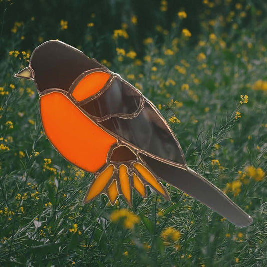 Saturday - 4/25/26 - 12:00-2:00PM - Stained Glass Workshop - Oriole Bird Black-Eyed Susan - Artfully Dunn Creative Studio - 20 S. Main St., Port Deposit, MD 21904