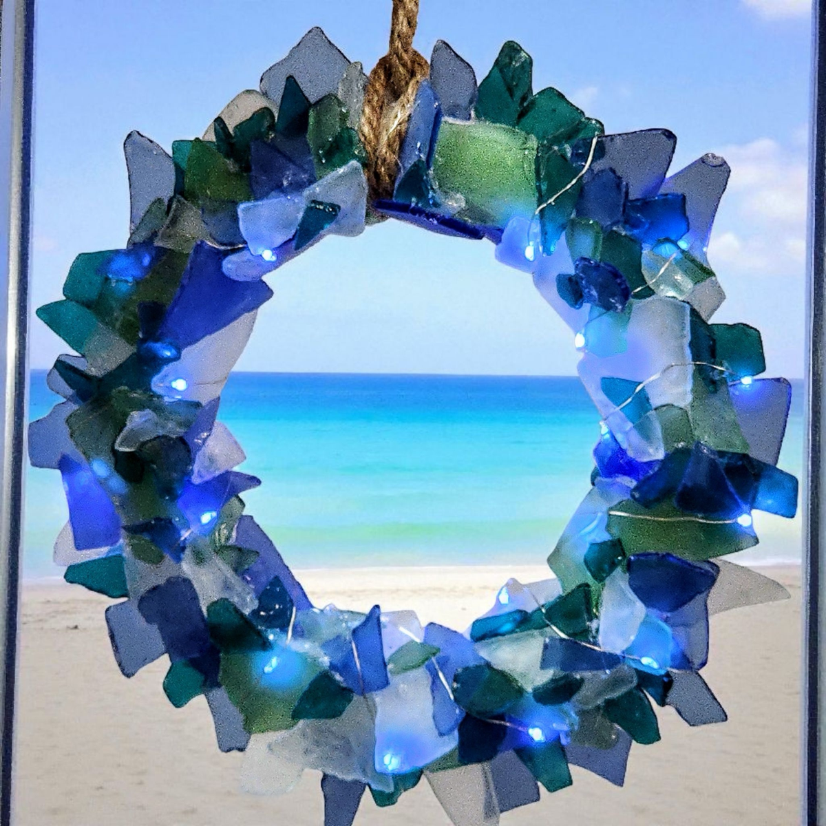 9/22/2026 - 7:00-9:00 PM • 🎄🌊✨ Sea Glass Creations Workshop - Green Tree, Tree, Wreath, Gnome ✨🌊🎄