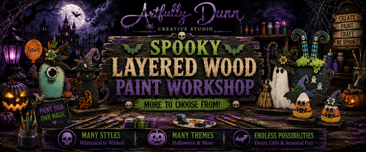 10/16/2026 7:00-9:00 PM - Spooky Layered Wood Paint Workshiop