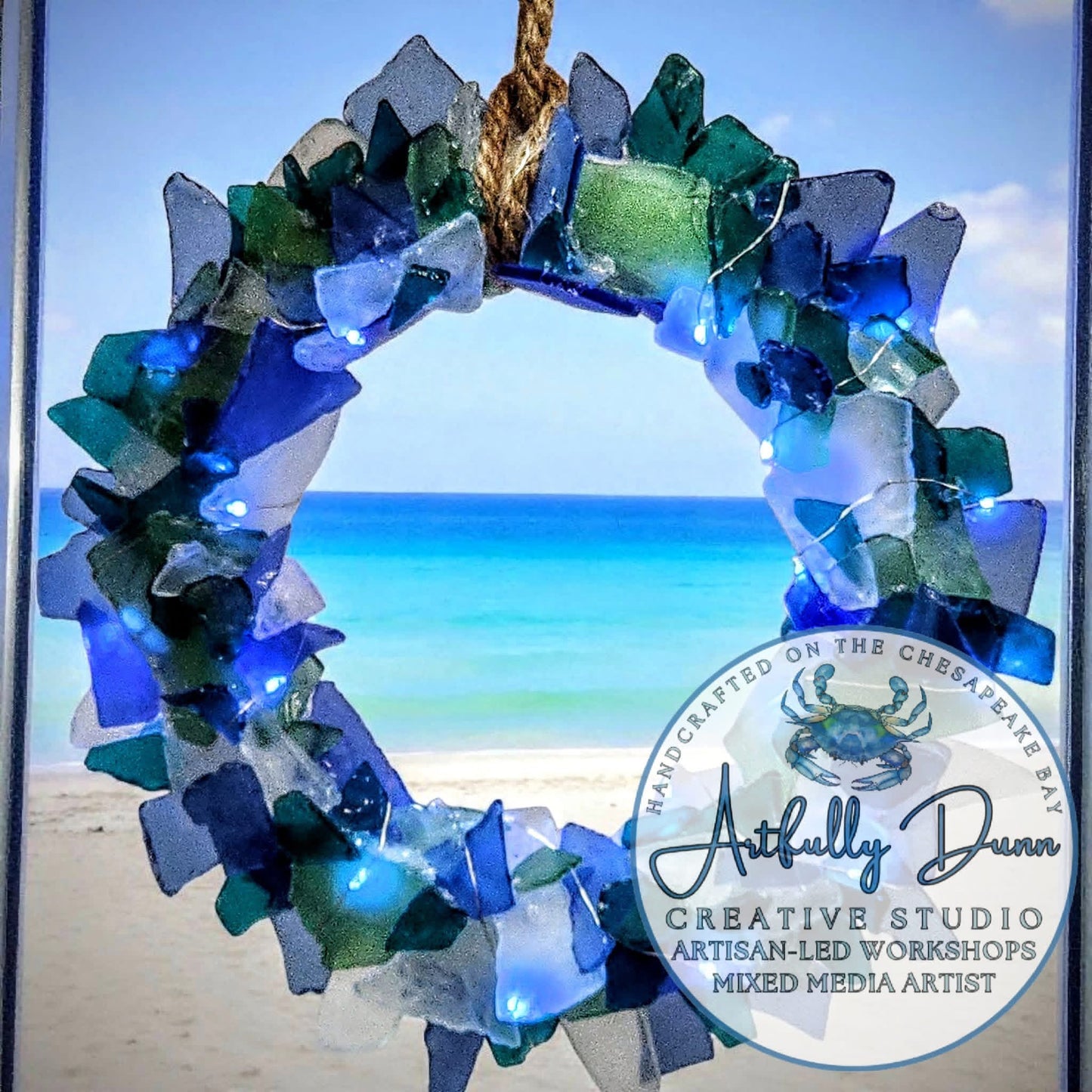 7/22/2026 - 7:00-9:00 PM • Sea Glass Tree, Wreath or Gnome