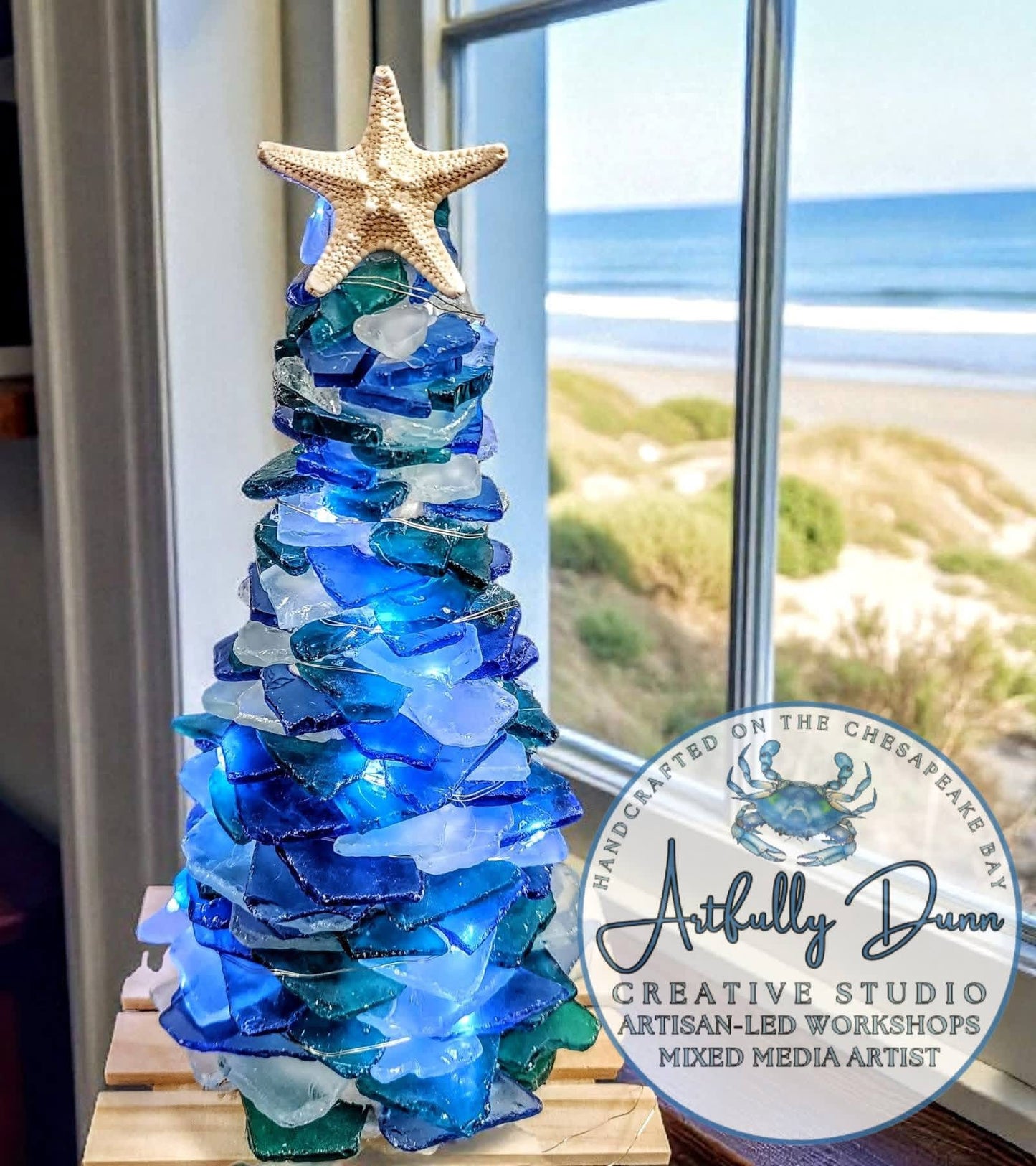 7/22/2026 - 7:00-9:00 PM • Sea Glass Tree, Wreath or Gnome