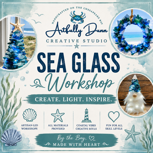 7/22/2026 • 7:00-9:00 PM • Sea Glass Tree, Wreath or Gnome