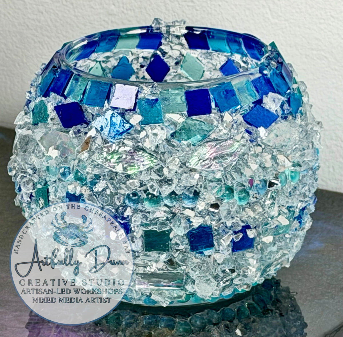 11/4/2026 - 7:00-9:00 PM • ✨ Mosaic Resin Glass Workshop ✨🎄 Create. Sparkle. Glow. 🎄